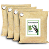 4 packs Bamboo Charcoal Air Purifying Bag Removes Odors and Moisture Nature Fresh Odor Eliminator